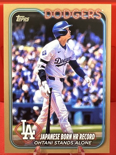 2024 Topps Update Shohei Ohtani Japanese Born HR Record! Gold Parallel /2024