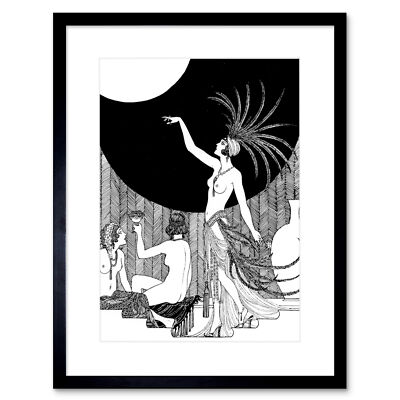 Harem Kunstplakat Gerahmter Kunstdruck 18x23 cm