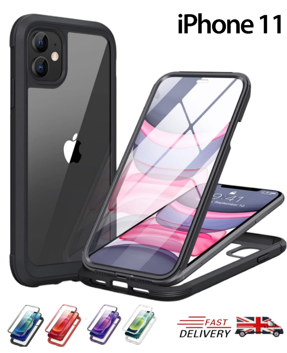 Diaclara Case For iPhone 11 360° Full Body with Built-in Screen