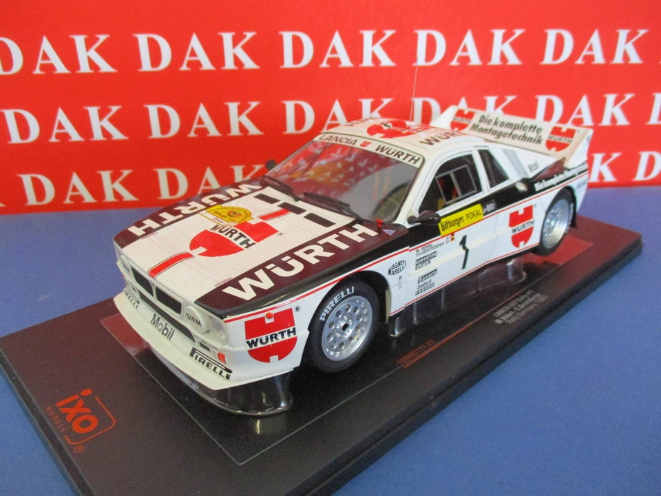 Die cast 1/18 Modellino Auto Lancia 037 Rally Germany 1983 W. Rohrl by Ixo - Immagine 2 di 4
