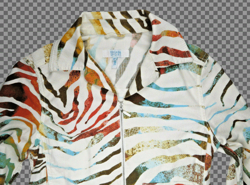 ESCADA Sport Womens Jacket 36/6 Striped Zebra Bomber Fashion Designer Style Chic - Picture 11 of 11