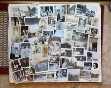 Lot of 100 Vintage Photos Black White 1900's Lot C