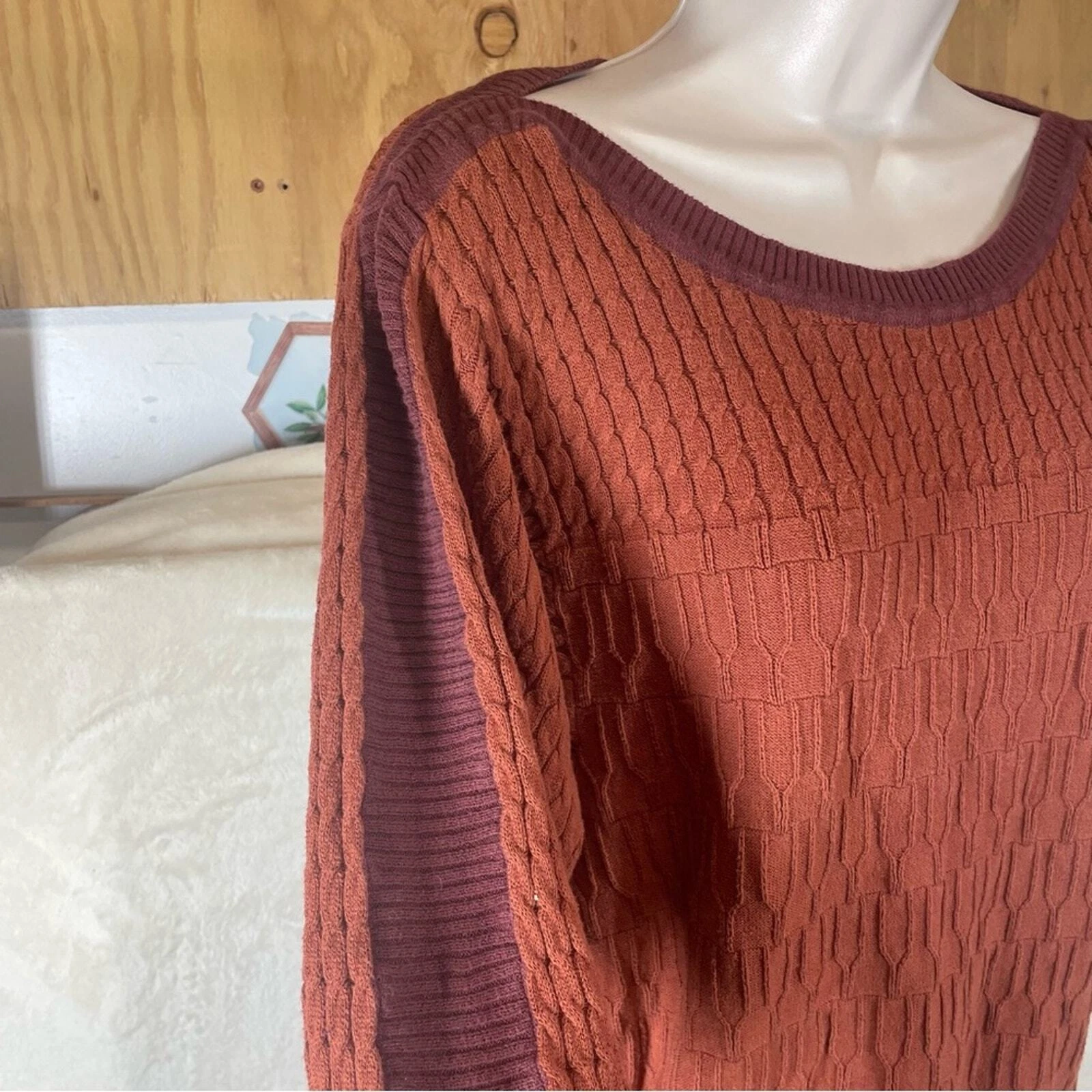 prana margo cable knit dolman sleeve organic cotton sweater