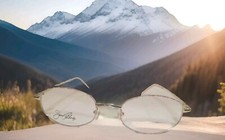 JOAN COLLINS 9636 EYEGLASSES FRAME 51-19-140 GRO GOLD/PINK RETAIL 150.00