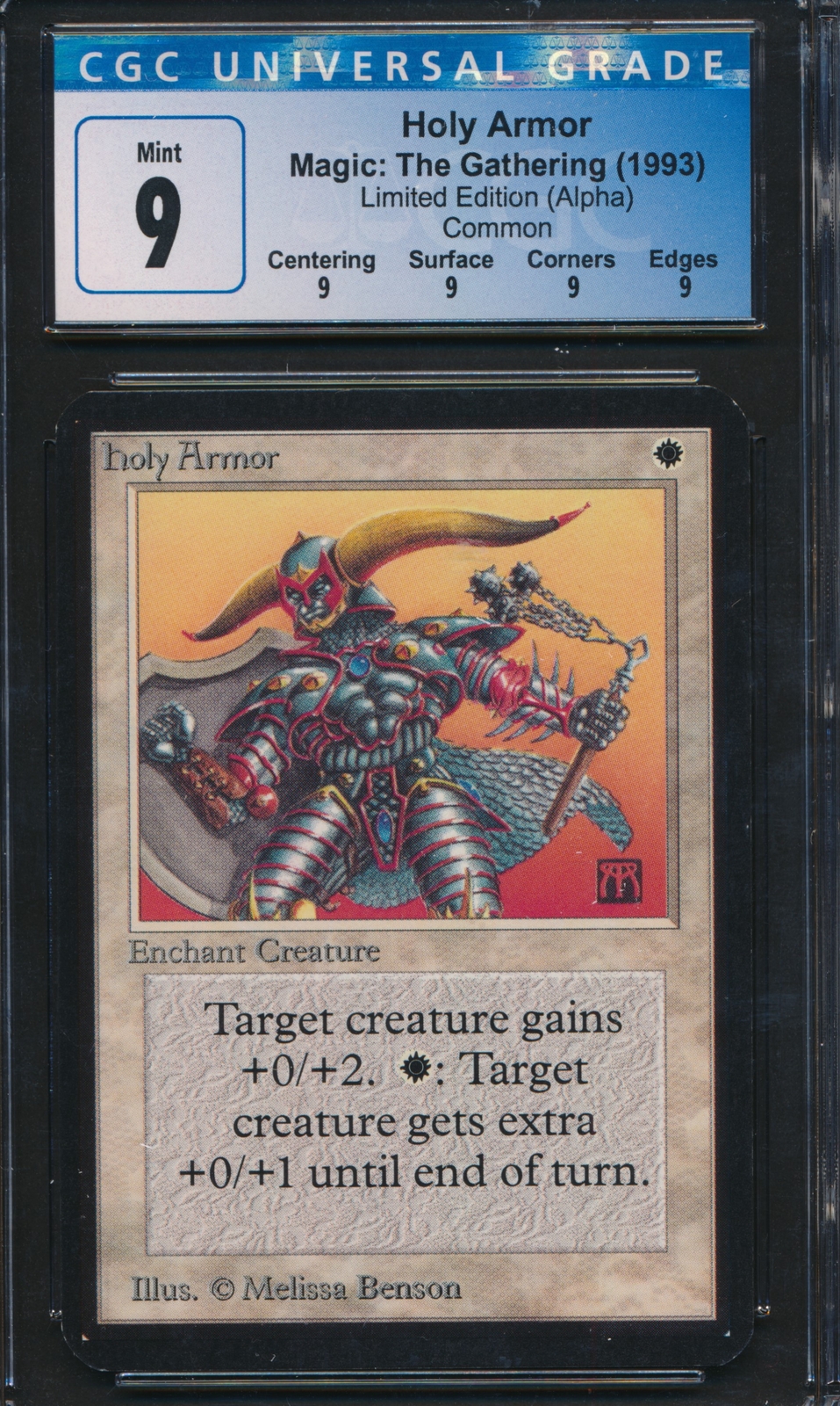 Alpha Holy Armor CGC 9 Graded Magic MTG (1086) -magicgraders-