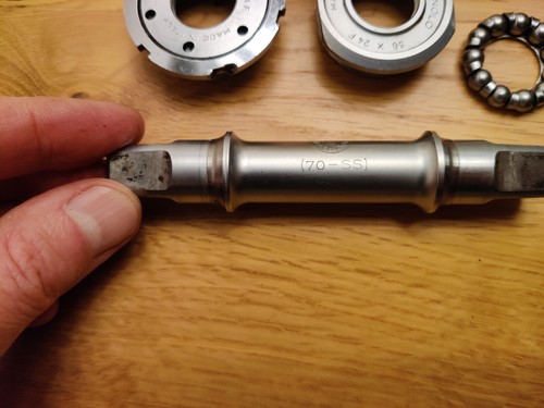 CAMPAGNOLO 70 SS VINTAGE PEDALIER ACERO, 111MM ITALIANO 36 X 24 - Imagen 7 de 9