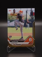 Jackson Jobe 2025 Topps Now Road To Opening Day Detroit Tigers Gold #38/50 RC