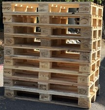 10 x Grade A Epal Euro Pallet 1200 x 800mm Wooden Heavy Duty Free UK Delivery