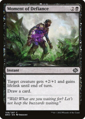 NM Moment of Defiance, MTG, The Brothers' War, Magic the Gathering, 108 | eBay NM Moment of Defiance, MTG, The Brothers' War, Magic the Gathering, 108 | eBay