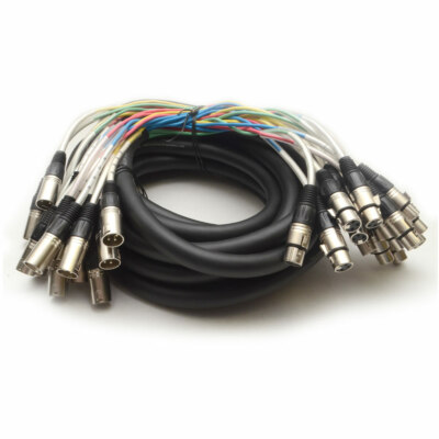 Seismic Audio 16 CHANNEL XLR SNAKE CABLE - 25 Feet Pro Extension Stage/Recording