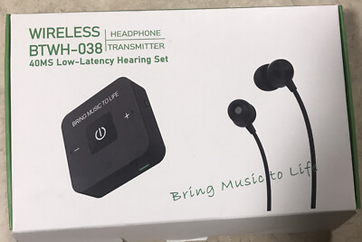 Wireless Headphone Transmitter BTWH-038 40MS Low Latency Hearing Set