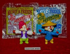VINTAGE TOYS McDonalds EPCOT Chip in China Dale in Morocco Set of 2 Lot 107