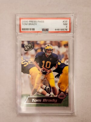 Tom Brady Rookie Card 2000 Press Pass PSA Patriots Bucs