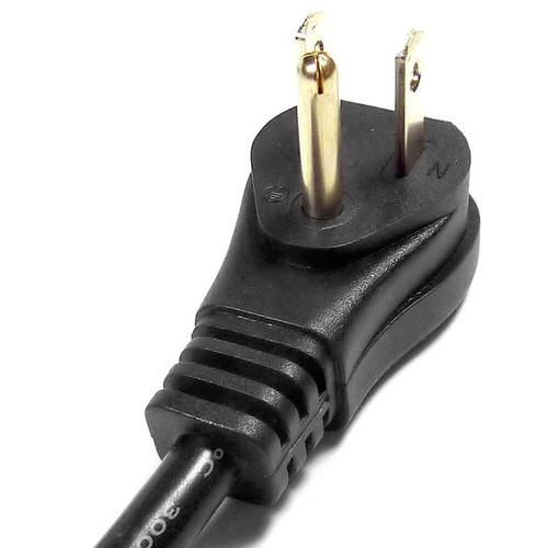 *OPEN BOX* Philmore Right Angle 18 AWG 1.5ft Universal TV Flat Panel Power Cord - Picture 3 of 6