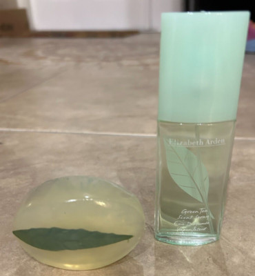 LOT 2 Elizabeth Arden Green Tea Perfume Scent Spray 30ml + Floating Leaf Soap