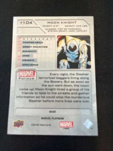 2022 Marvel Platinum - Moon Knight - #104 - Picture 2 of 2