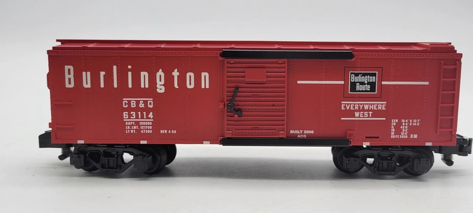 S-Gauge American Flyer 6-48362 Burlington "Everywhere West" Box Car - NIB - Image 3 of 4
