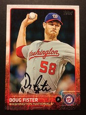 Doug Fister Nationals Astros signed 2015 Topps baseball card #109 auto autograph