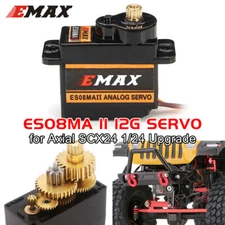 1/2/4Pcs Emax Servo ES08MA II  Motor Servo for RC Car Axial SCX24 Upgrades Part