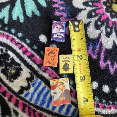 Doll￼ Furniture 2 Tiny Books, 1 Newsweek Magazine And One Special Dinner Cat Box