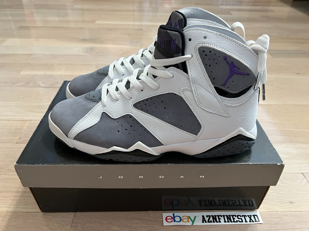 NEW 2006 Nike Air Jordan 7 VII Retro Flint Grey Purple NEW 2006 Nike Air Jordan 7 VII Retro Flint Grey Purple