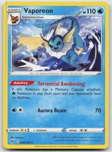 Vaporeon 030/185 Vivid Voltage Rare