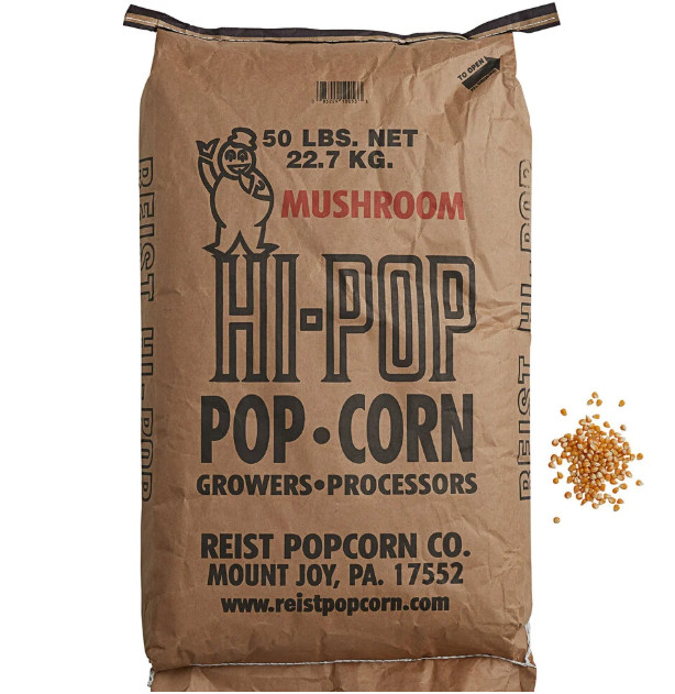 Reist Popcorn HI-POP Mushroom Popcorn Kernels NON-GMO 50-lbs