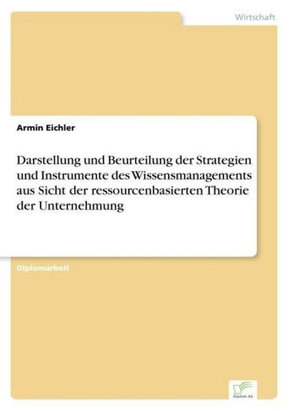 Darstellung Und Beurteilung Der Strategien Und Instrumente Des Wissensmanagement-image