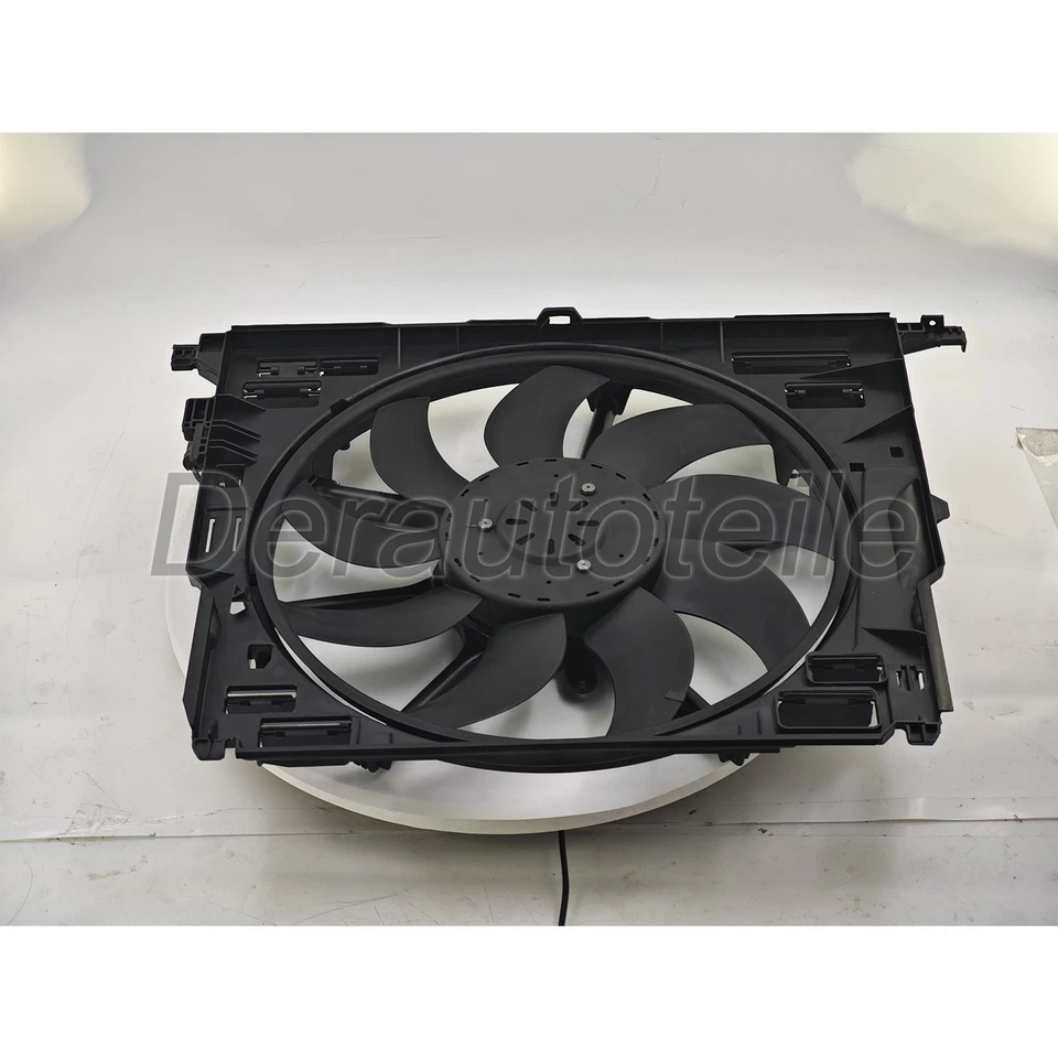 Conjunto de ventilador de refrigeración de radiador y condensador para BMW 535i 640i 740i 2011-16 17427647652 Foto 2 de 4