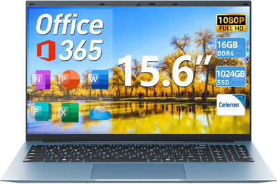 2025 NEU 15,6'' Laptop FHD Win 11 PRO  Intel Celeron N5100 16GB RAM 1024GB SSD