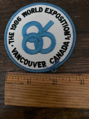 VANCOUVER World Exposition patch 1986 canada