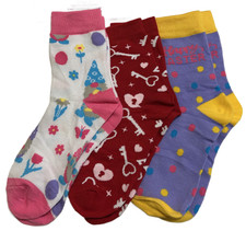 Easter'and Valentines Day Socks for Women, Girls, 3 Pack / size 9-11