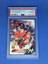 2016 Topps Limited Edition J.T. REALMUTO PSA 10 card 1000 made MIAMI MARLINS
