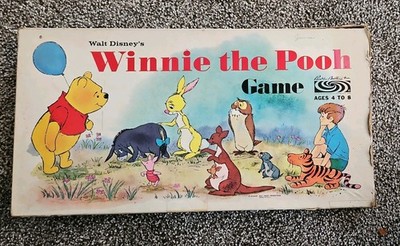 VTG Winnie the Pooh Board Game 1964-76 Walt Disney's Parker Brothers Complete
