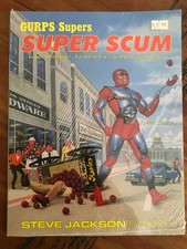 GURPS Supers: Super Scum Steve Jackson 1989 1st Print Mint New NOS Sealed