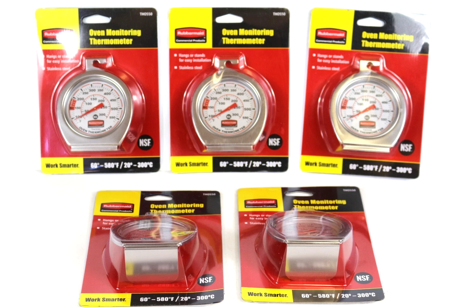 Rubbermaid Oven Monitoring Thermometer TH550 Stainless Steel 60-580 F Lot of 5
Opens in a new window