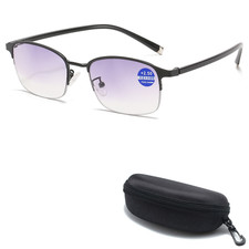 TR90 Bifocal Reading Glasses Metal Rim Computer Readers Tinted Lens Eyeglasses