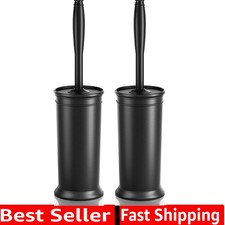 Toilet Brush and Holder 2 Pack, Toilet Bowl Brush with Extra Long Handle, Toi...