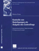 Kontrolle Von Beteiligungen Als Aufgabe Des Controllings Markus Eckey Buch Xvii