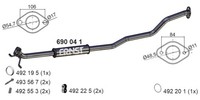 MittelschalldäMpfer Ernst 690041 FüR Suzuki Swift 3 MZ EZ RS413 ZC11S Ddis RS415
