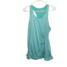 Layer 8 Tank Top Women's Large Blue Racerback Adjustable Athletic Performance