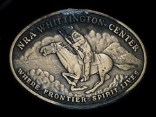 UE13106 VINTAGE 1970s  NRA WHITTINGTON CENTER  NATIONAL RIFLE ASSOC. BUCKLE