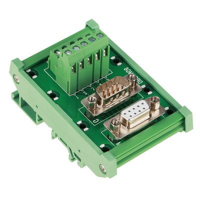 Hot Compact DB9 DIN Rail Module Terminal Blocks Module For Signal Transmission