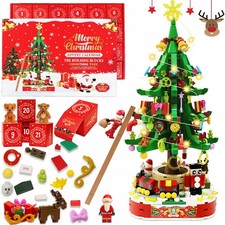 Christmas Advent Calendar 2025, 2025 Christmas Tree Building Blocks, 24 Days ...
