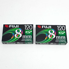 FUJI 8mm Video Cassette Tape P6-120 120 Min Recordable 2 Pack
