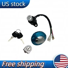 Ignition Switch Gas Cap Steering Lock Keys Set For Honda Rebel 250 CA250 CMX250 