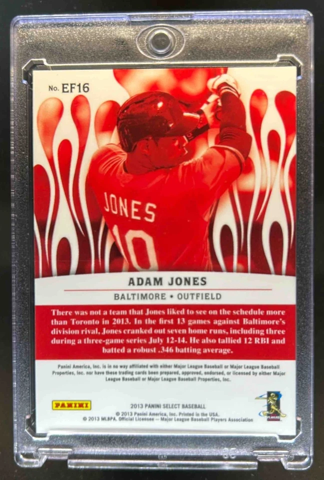 2013 Select Adam Jones En Fuego #EF16 Orioles - Image 2 of 2