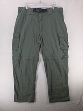 Boy Scouts of America Pants Mens Large Green Switchback Zip Off Cargo Nylon