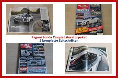 Pagani Zonda Cinque Literaturpaket - 2 komplette Zeitschriften