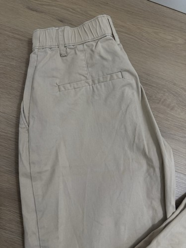 Abercrombie & Fitch lockere khaki Hose Damen 24 hellbeige weites Bein Relaxed Fit - Bild 5 von 7